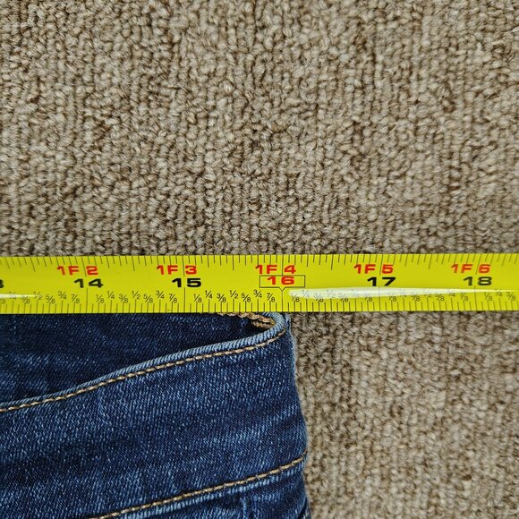 7 FOR ALL MANKIND Jeans Women's 32 Blue The Ankle Skinny Denim Stretch Denim - Picture 7 of 9
